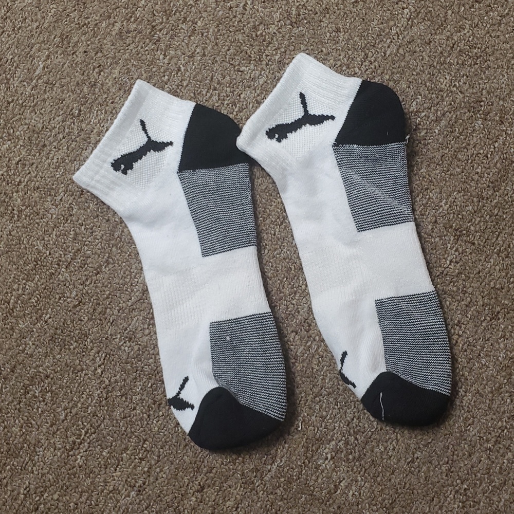 Puma white socks